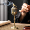 Matel Magpie Hollow Lamp Sandalwood Fragrance Censer Smoking Backflow Incense Holder Tea House Ornaments Study Room Home Decor