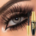 1pc Black 4D Mascara Thickening Lengthening Curling Long Lasting Eyelash Makeup Waterproof Liquid Fiber Mascara Cosmetics Gifts