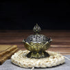 Copper Tower Incense Burner Sandalwood Incense Burner Lotus Incense Burner Incense Plug Ornaments Buddhist Temple Home Interior