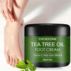 Foot moisturizer with aloe vera and tea tree oil to deeply nourish the skin, for dry and rough skin, daily hand and foot care