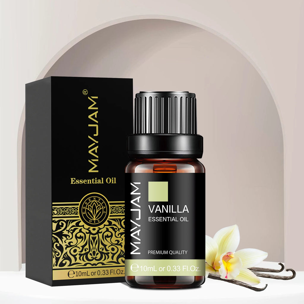 MAYJAM 3PCS/SET Vanilla Cedarwood Lemongrass Pure Essential Oils For Humidifier Diffuser Burner Making Soaps Candle DIY Perfume