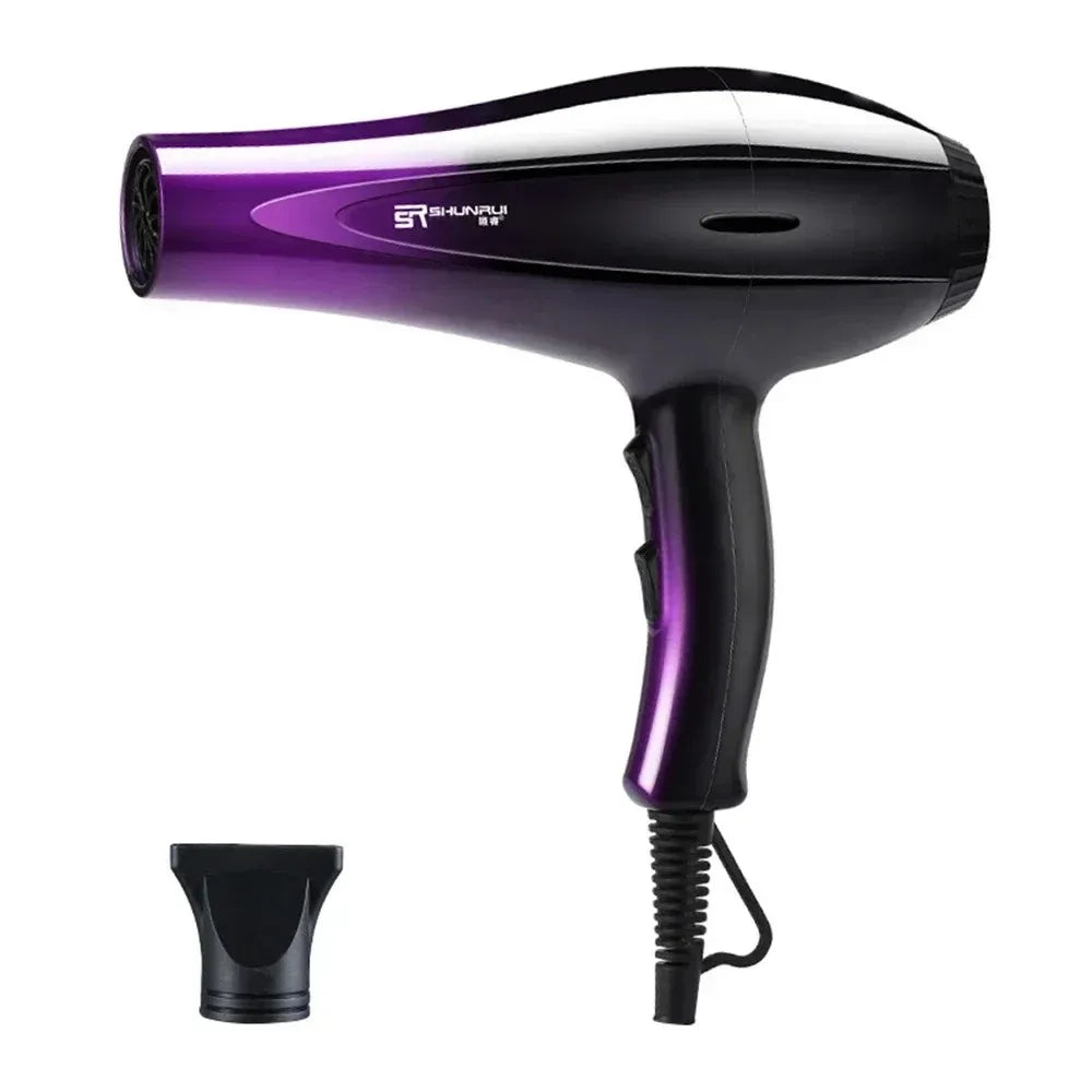 High-Power Ionic Hair Dryer Fast Heating and Hot/Cold 9 Gears Adjustment Home Professional Hairdryer Blow Dryer with Accessories