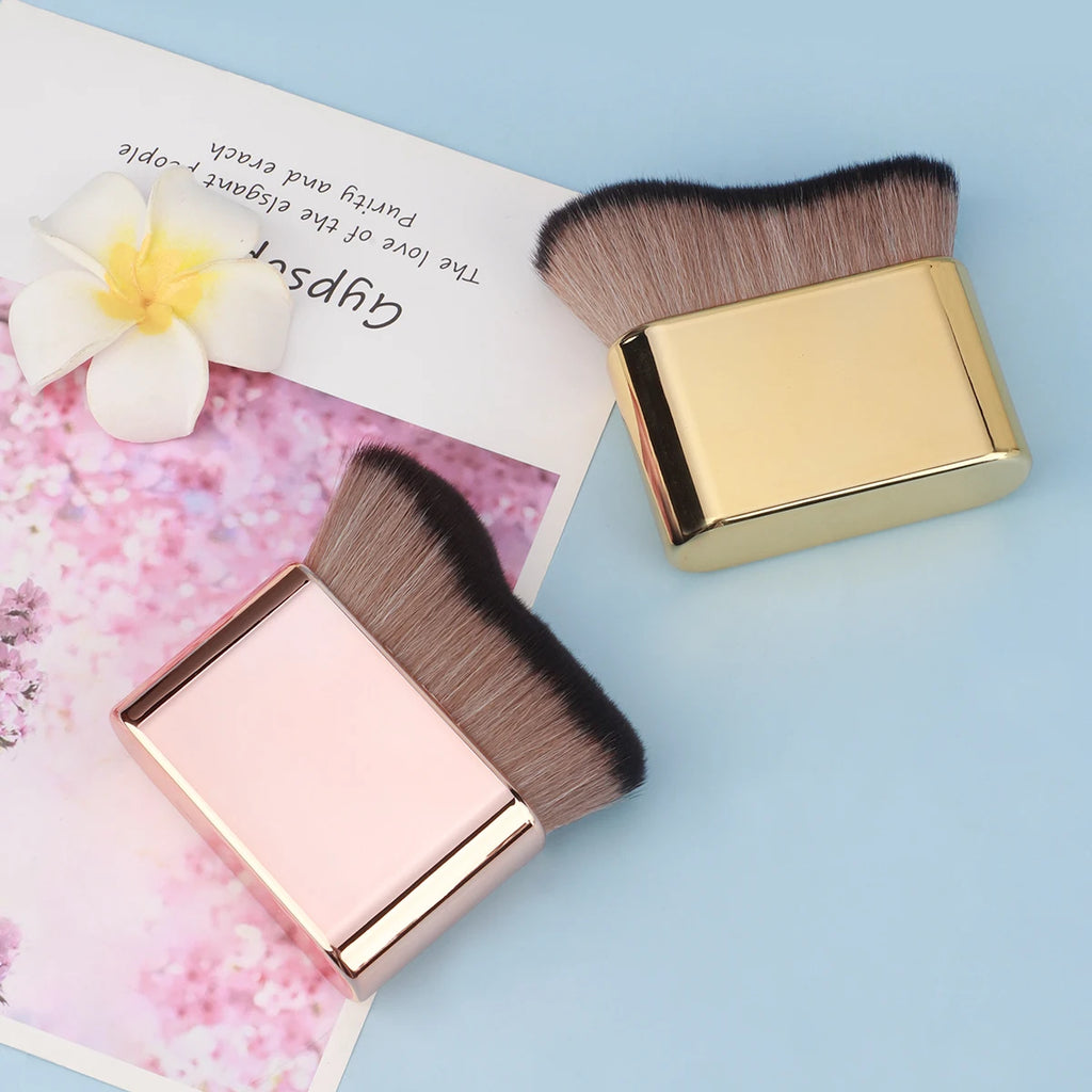 Foundation Brush, 1pcs Plastic Creative wave Fit Perfectly Cosmetic Brush at home or On-the-Go
