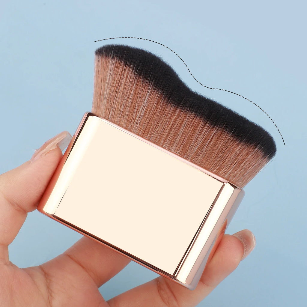 Foundation Brush, 1pcs Plastic Creative wave Fit Perfectly Cosmetic Brush at home or On-the-Go