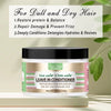 Rice Water and Rose Water Leave-In Conditioner Dry Frizzy Hair Hydrating Essence Cream Enhances Hair Elasticity & Luster Product