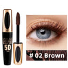 5D Mascara Makeup Waterproof Sweatproof Non-smudgy Slim Color Purple Blue White  Mascara Waterproof  Cosmetics