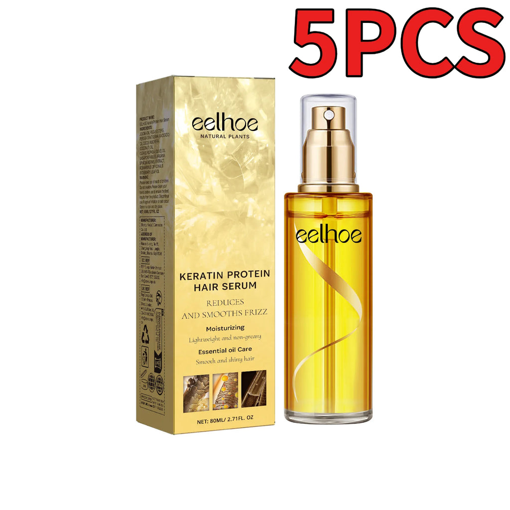 Keratin Hair Care Essence Spray Increase Gloss Improve Dry Curly Hair Reduce Hair Loss Nourish Scalp Moisturize Hair Care Serum