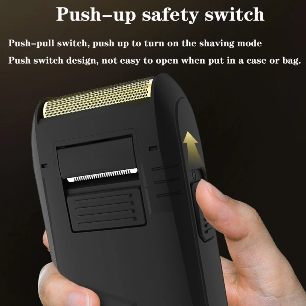 VGR Razor Rechargeable Razor Professional Beard Trimmer Electric Trimmer Reciprocating Shaver Finishing Shaver for Man V-375
