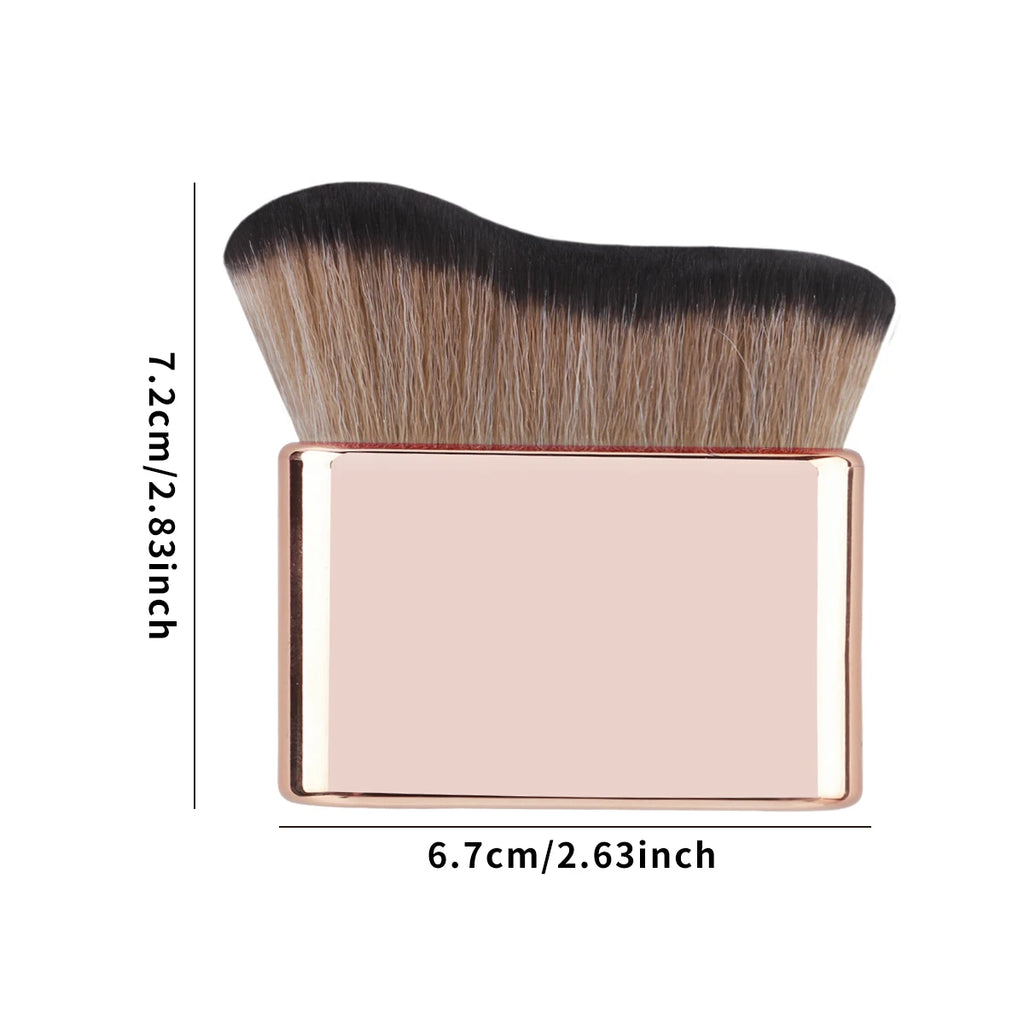 Foundation Brush, 1pcs Plastic Creative wave Fit Perfectly Cosmetic Brush at home or On-the-Go