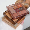 7 Colors Rose Red Brown Eye Shadow Palette Matte Glitter Pearly Eyeshadow Palette Lasting Charming Eye Makeup Palette Cosmetics