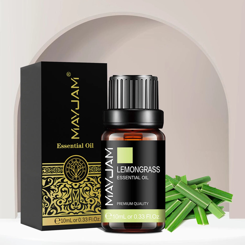 MAYJAM 3PCS/SET Vanilla Cedarwood Lemongrass Pure Essential Oils For Humidifier Diffuser Burner Making Soaps Candle DIY Perfume