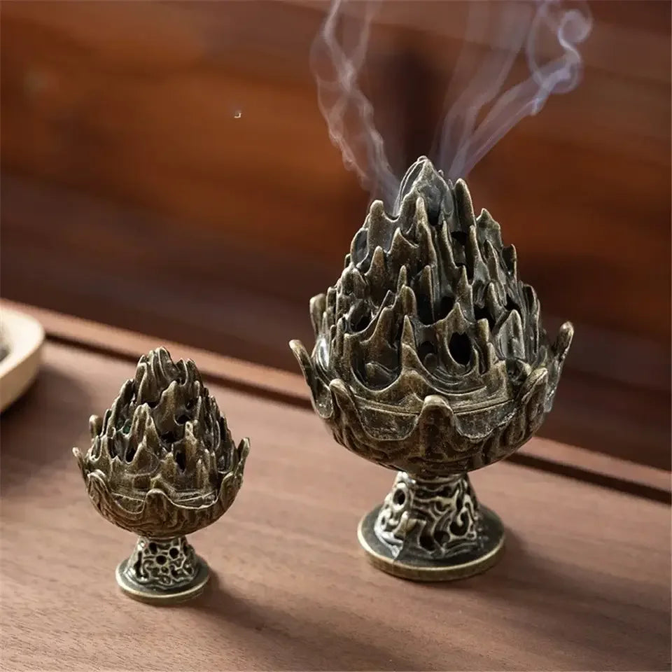 Alloy Mini Boshan Incense Burner Chinese Ancient Home Indoor Decoration Sandalwood Stick Cense Holder Desk Ornaments