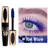 5D Mascara Makeup Waterproof Sweatproof Non-smudgy Slim Color Purple Blue White  Mascara Waterproof  Cosmetics