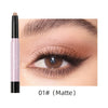 QIBEST Glitter Eyeshadow Stick Diamond Shimmer Waterproof Long Lasting 12 Colors Shiny Highlighter Makeup Eye Shadow Pencil