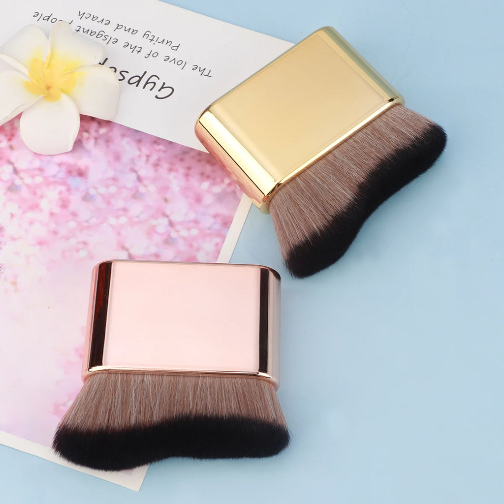 Foundation Brush, 1pcs Plastic Creative wave Fit Perfectly Cosmetic Brush at home or On-the-Go