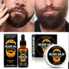 100% Natural Sandalwood Scent 30ml Beard Oil and 30g Balm Soften Strengthen Moisturize Men Beard Grooming Care Product