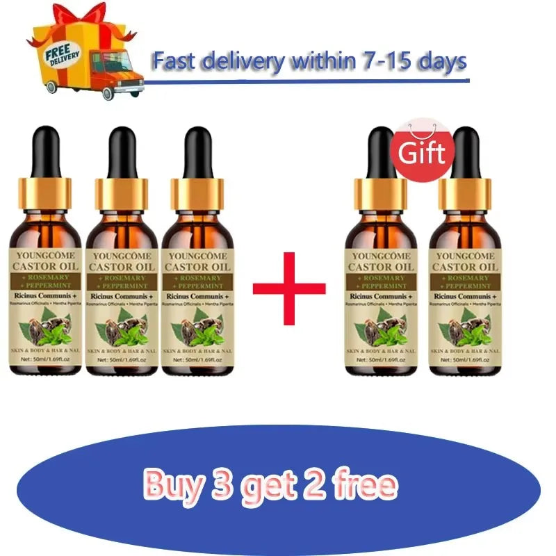 Castor Hair Care Oil Curl Defining Cream Set Non-stick Hydrates & eliminates frizz, Hair-Smoothing Anti-Frizz Cream to Define