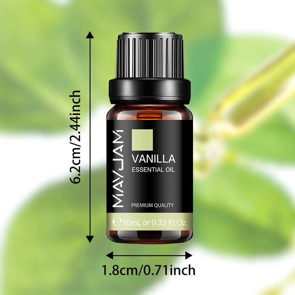 MAYJAM 3PCS/SET Vanilla Cedarwood Lemongrass Pure Essential Oils For Humidifier Diffuser Burner Making Soaps Candle DIY Perfume