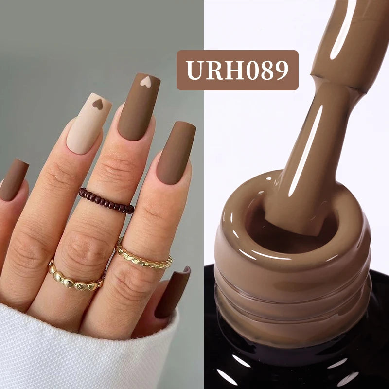 UR SUGAR 7ML Gel Nail Polish Red Glitter Sequins Manicure Semi Permanent Base Matte Top Coat Soak Off LED UV Nail Art Gel Varnis