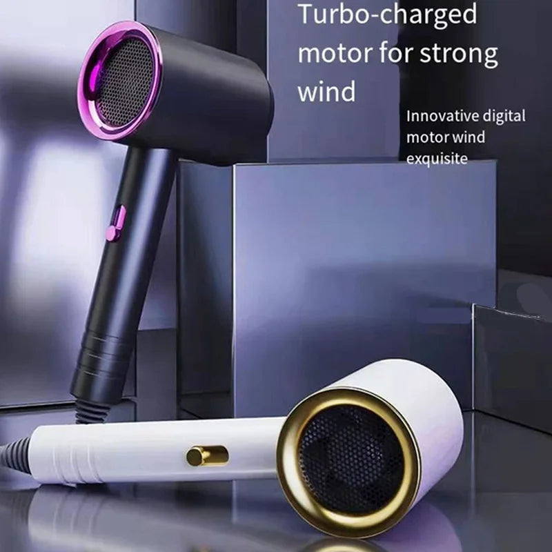 Hair Dryer Power Ionic Strong Wind Quick Drying Hair Care And Styling Appliances High Speed Powerful Airflow Hairdryer