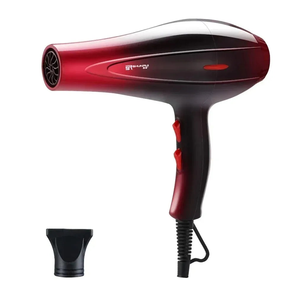 High-Power Ionic Hair Dryer Fast Heating and Hot/Cold 9 Gears Adjustment Home Professional Hairdryer Blow Dryer with Accessories