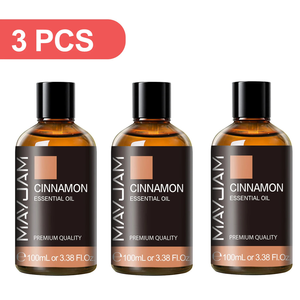 MAYJAM 100ml Cinnamon Essential Oil for Humidifier Aromatic Diffusers Burner Making Scented Candle Handmade Soaps
