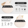 Maange 3Pcs Makeup Brushes + 2Pcs Triangle Powder Puff Set Concealer Eye Shadow Makeup Brush Blending Cosmetic Beauty Tools