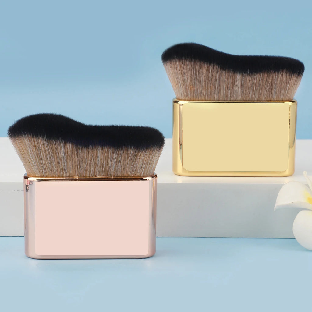 Foundation Brush, 1pcs Plastic Creative wave Fit Perfectly Cosmetic Brush at home or On-the-Go