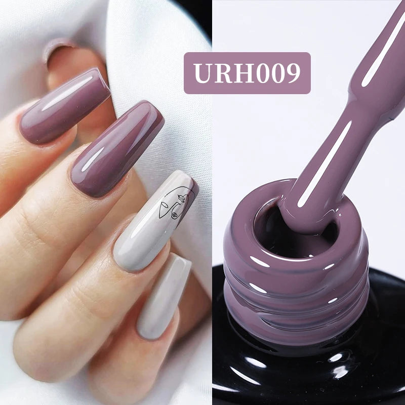 UR SUGAR 7ML Gel Nail Polish Red Glitter Sequins Manicure Semi Permanent Base Matte Top Coat Soak Off LED UV Nail Art Gel Varnis