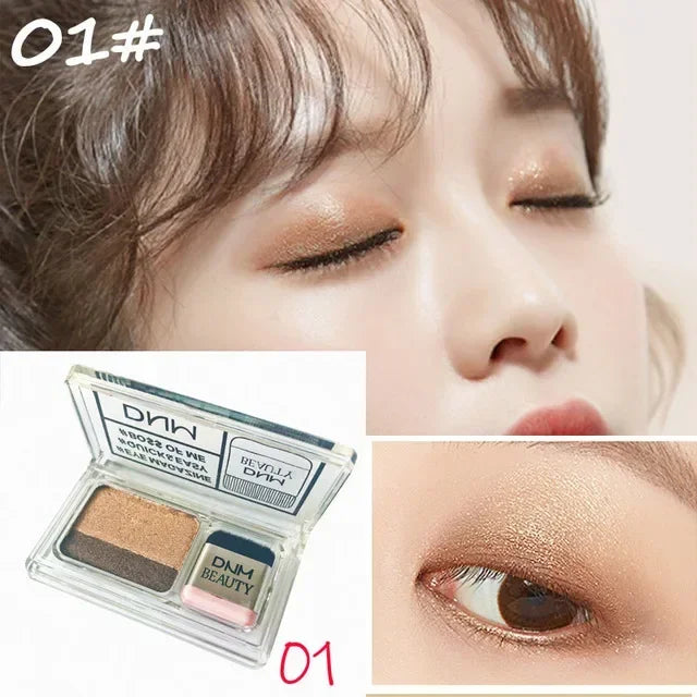 2 Colors Gradient Eye Shadow Stick Long Lasting Waterproof Matte Shimmer Eyeshadow Professional Women Cosmetics Makeup
