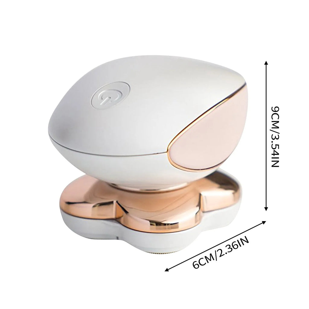 4 Heads Electric Women's Shaver, Portable Painless Hair Remover for Bikini Eyebrow Nose & Body,