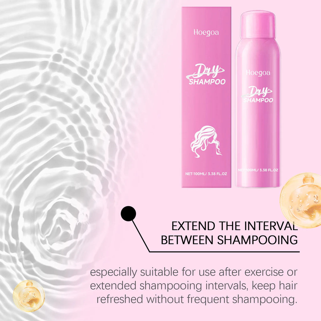 Dry Shampoo Spray Oil Control Refreshing Increase Hair Volume Improve Soft Collapse Greasy No Wash Fluffy Hair Spray