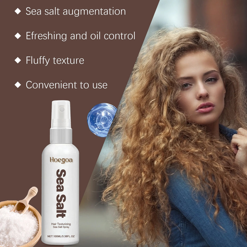 Sea Salt Spray for Hair Refreshing Oil Control Dry Hair Spray Wash-Free Fast Fluffy Improve Thickness Air Feeling Shaping Spray
