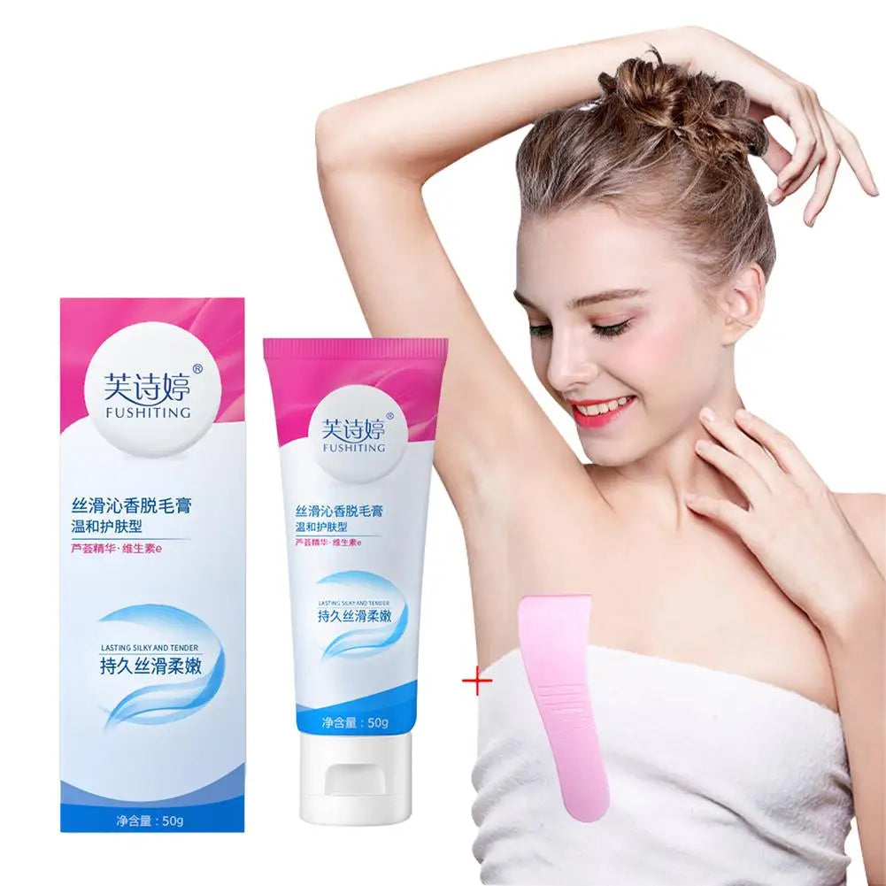Hair Removal Cream Natural Gentle Soothing Ointment Soften Nourishing Hydration Refreshing Skin For Women Beauty Lip