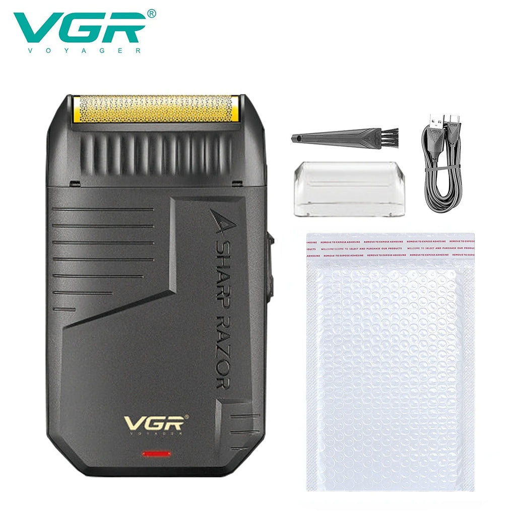 VGR Razor Rechargeable Razor Professional Beard Trimmer Electric Trimmer Reciprocating Shaver Finishing Shaver for Man V-375
