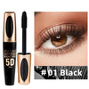 5D Mascara Makeup Waterproof Sweatproof Non-smudgy Slim Color Purple Blue White  Mascara Waterproof  Cosmetics