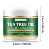 Foot moisturizer with aloe vera and tea tree oil to deeply nourish the skin, for dry and rough skin, daily hand and foot care
