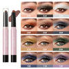 QIBEST Glitter Eyeshadow Stick Diamond Shimmer Waterproof Long Lasting 12 Colors Shiny Highlighter Makeup Eye Shadow Pencil