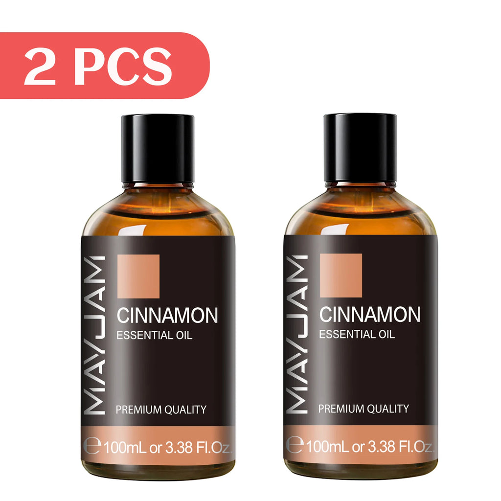 MAYJAM 100ml Cinnamon Essential Oil for Humidifier Aromatic Diffusers Burner Making Scented Candle Handmade Soaps
