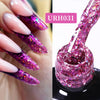 UR SUGAR 7ML Gel Nail Polish Red Glitter Sequins Manicure Semi Permanent Base Matte Top Coat Soak Off LED UV Nail Art Gel Varnis