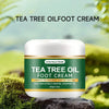 Foot moisturizer with aloe vera and tea tree oil to deeply nourish the skin, for dry and rough skin, daily hand and foot care