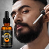 100% Natural Sandalwood Scent 30ml Beard Oil and 30g Balm Soften Strengthen Moisturize Men Beard Grooming Care Product