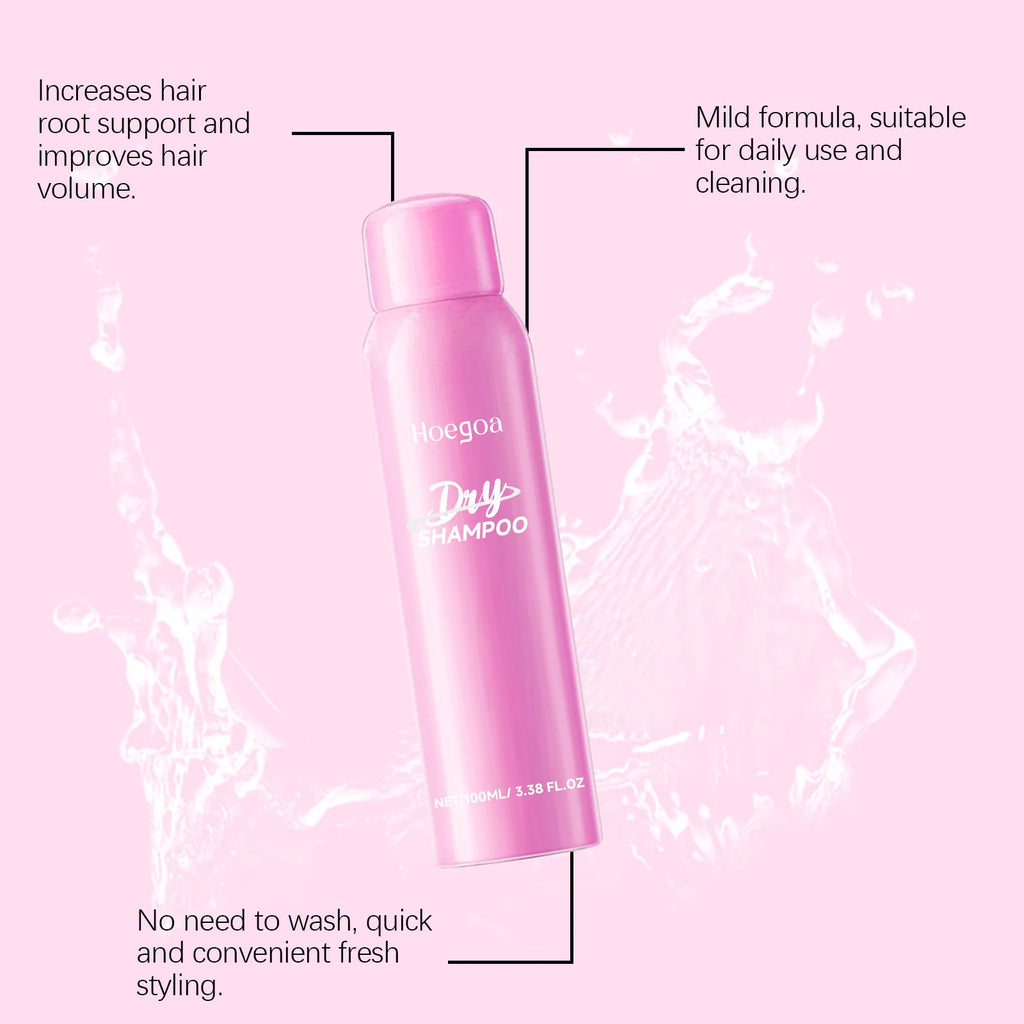 Dry Shampoo Spray Oil Control Refreshing Increase Hair Volume Improve Soft Collapse Greasy No Wash Fluffy Hair Spray