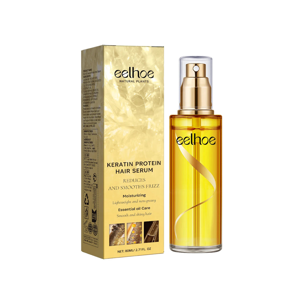 Keratin Hair Care Essence Spray Increase Gloss Improve Dry Curly Hair Reduce Hair Loss Nourish Scalp Moisturize Hair Care Serum